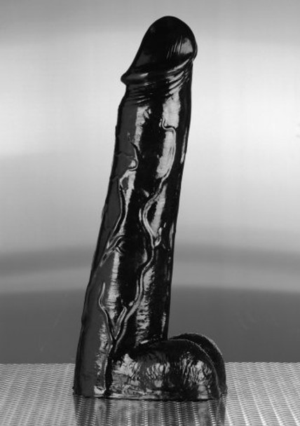 Moby Huge 3 Foot Tall Super Dildo- Black