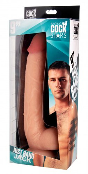 Raging Cockstars Just Bang Jack 8 Inch Realistic Dildo  (packaged)