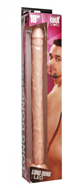 Raging Cockstars Long Dong Leo 18 Inch Dildo - packaging