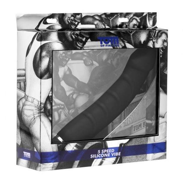Tom of Finland 5 Speed Silicone Vibe (packaged)