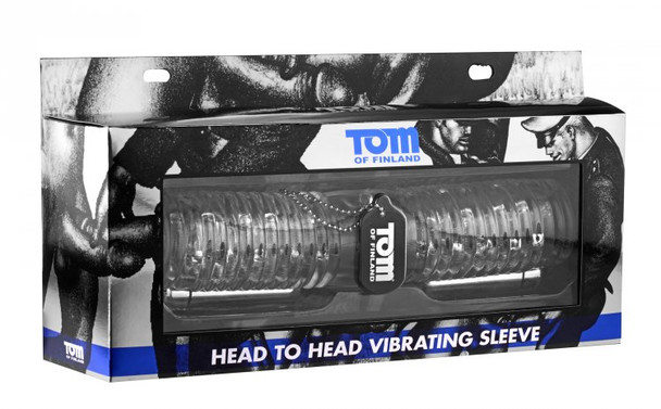 Tom of Finland Head to Head Vibrating Sleeve (packaged)