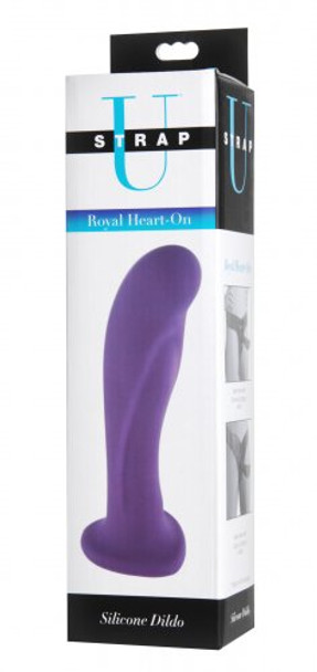 Royal Heart On Silicone Harness Dildo (packaged)