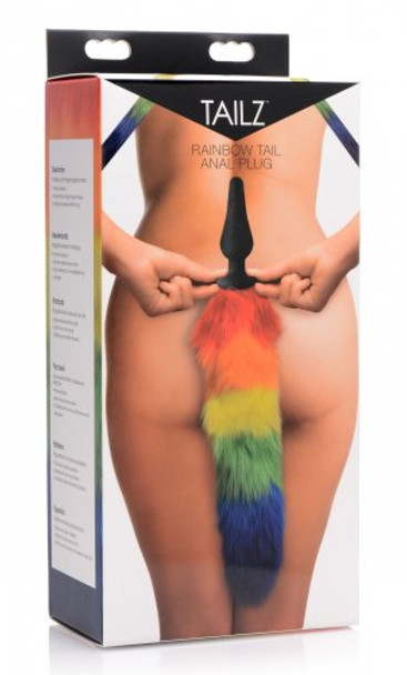 Rainbow Tail Anal Plug (packaged)