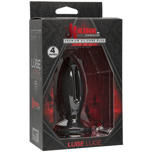 Kink Silicone Lube Luge Plug - 4 Inch (packaged)