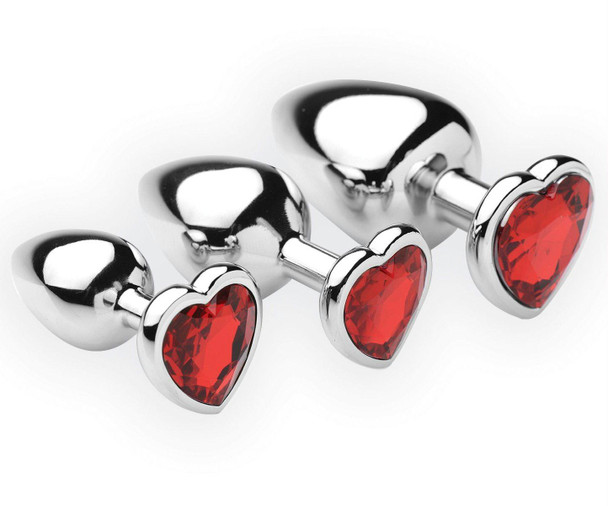 Chrome Hearts 3 Piece Anal Plugs with Gem Accents (AF430)