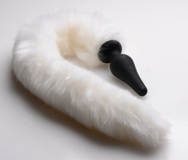 White Fox Tail Anal Plug and Ears Set