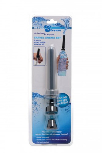 Travel Enema Water Bottle Adapter Set (packaged)