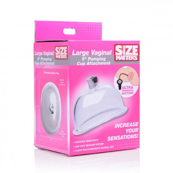 Large Vaginal 5 inch Pumping Cup Attachment (packaged)