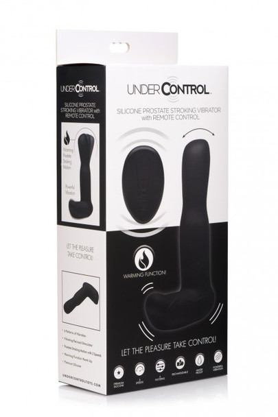 Silicone Prostate Stroking Vibrator with Remote Control (packaged)