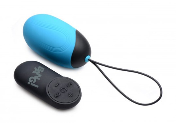 XL Silicone Vibrating Egg - Blue