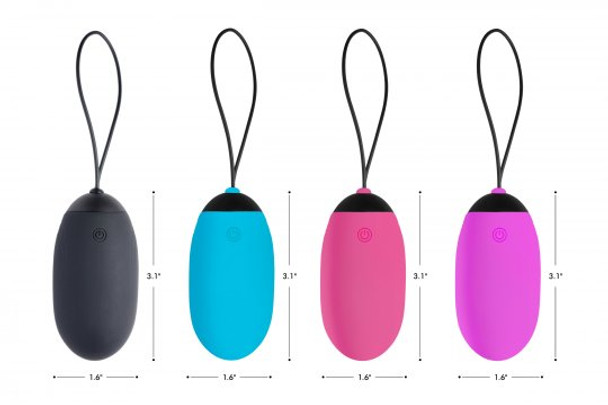 XL Silicone Vibrating Egg - Black