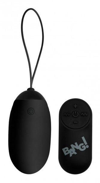 XL Silicone Vibrating Egg - Black