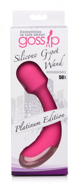 50X Silicone G-spot Wand - Pink (packaged)