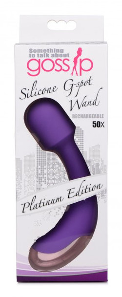 50X Silicone G-spot Wand - Purple (packaged)