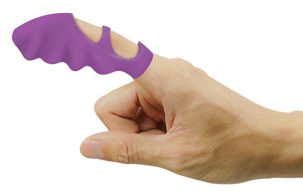 Thrill-Her Silicone Finger Vibrator - Purple (CN-04-0712-40)