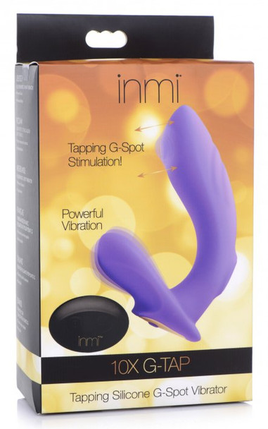 10X G-Tap Tapping Silicone G-spot Vibrator (packaged)