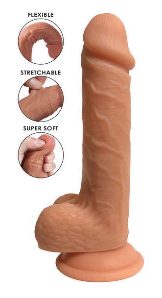 Easy Riders Dual Density Silicone Dildo - 7 Inch (CN-18-0923-10)