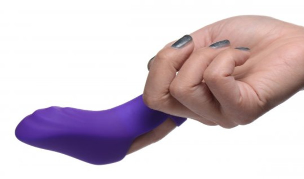 7X Finger Bang Her Pro Silicone Vibrator - Purple