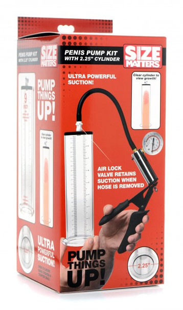 Penis Pump Kit with 2.25 Inch Cylinder (packaged)