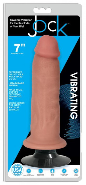 Jock Light Vibrating Dildo - 7 Inch (packaged)