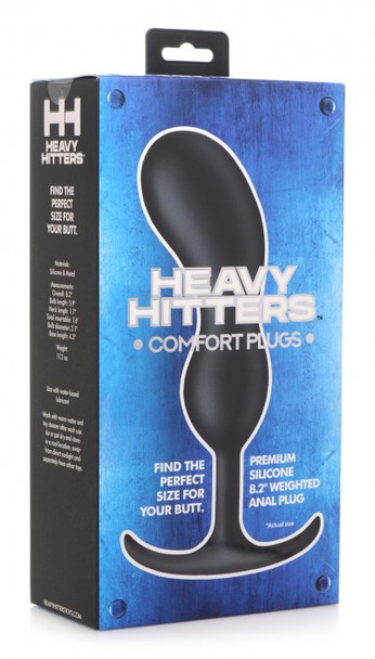 Premium Silicone Weighted Prostate Plug - XL (packaged)