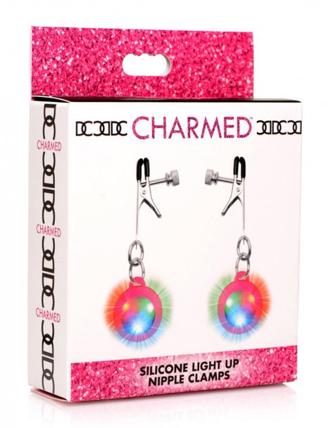 Silicone Light Up Nipple Clamps (packaged)