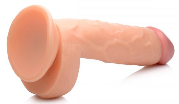 8.25 Inch Dildo with Balls - Light 