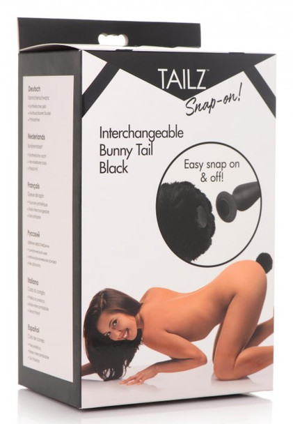 Interchangeable Bunny Tail - Black (packaged)