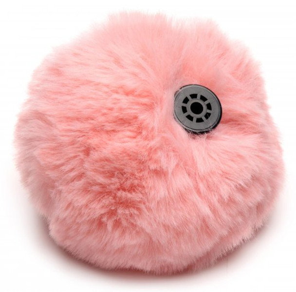 Small Vibrating Anal Plug with Interchangeable Bunny Tail - Pink