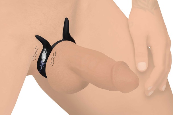 10X Dual Stim Silicone Cock Ring (AG917)