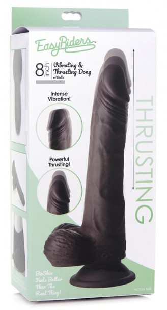 Thrusting and Vibrating 8 Inch Dildo (packaged)