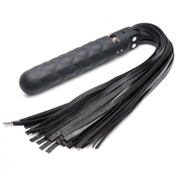 9X Vibrating Silicone Dildo Flogger