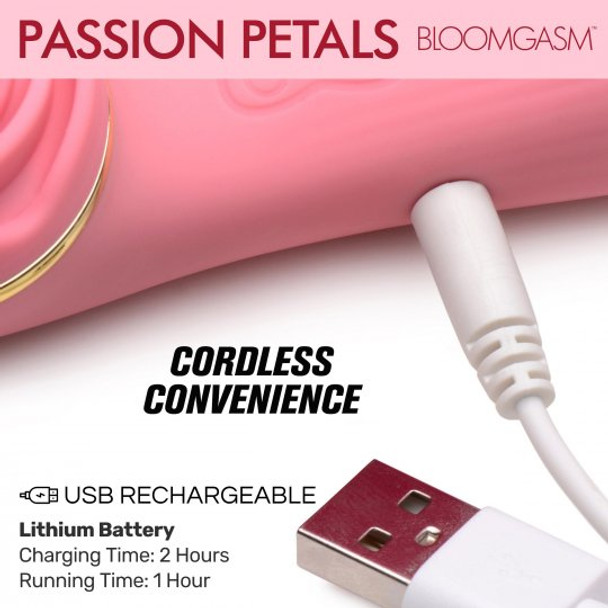 Passion Petals 10X Silicone Suction Rose Vibrator