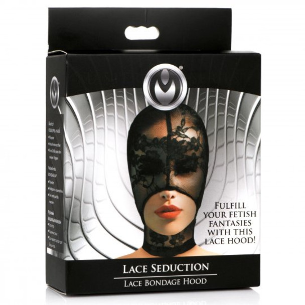 Lace Seduction Bondage Hood (packaged)