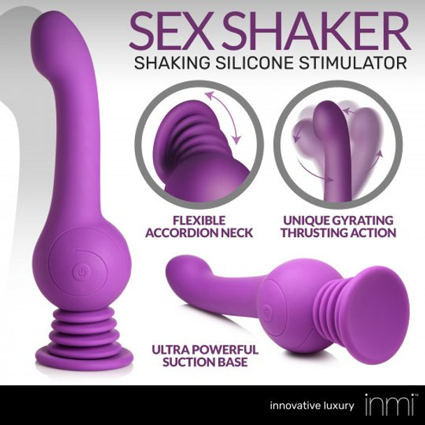 Sex Shaker Silicone Stimulator - Purple
