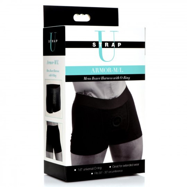 Armor Mens Boxer Harness with O-Ring (packaged)