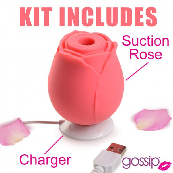 10X Rose Crave Silicone Clitoral Stimulator