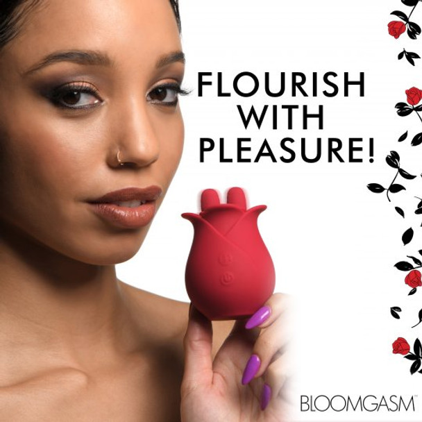 10X Fondle Massaging Rose Silicone Clit Stimulators