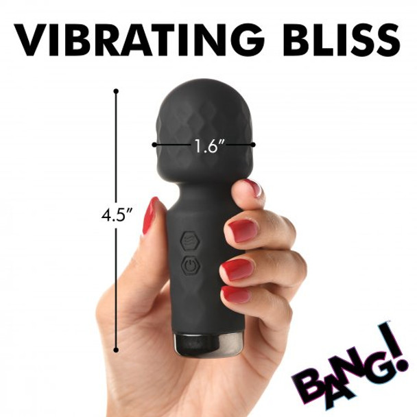 10X Mini Silicone Wand - Black