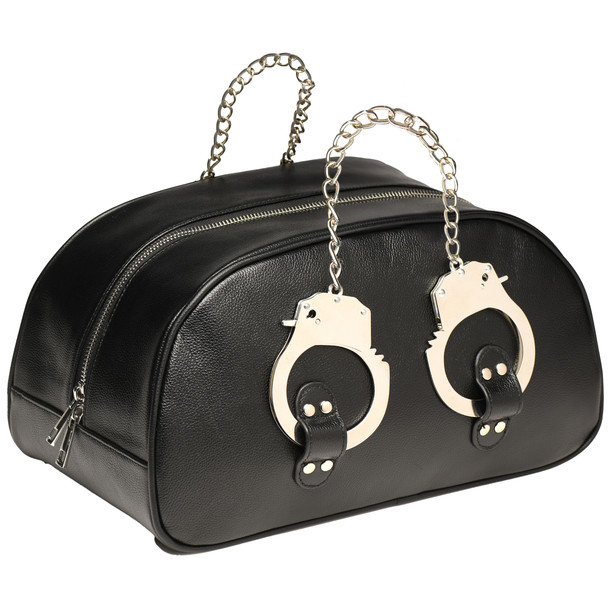 Cuffed and Loaded Travel Bag with Handcuff Handles (AH256)