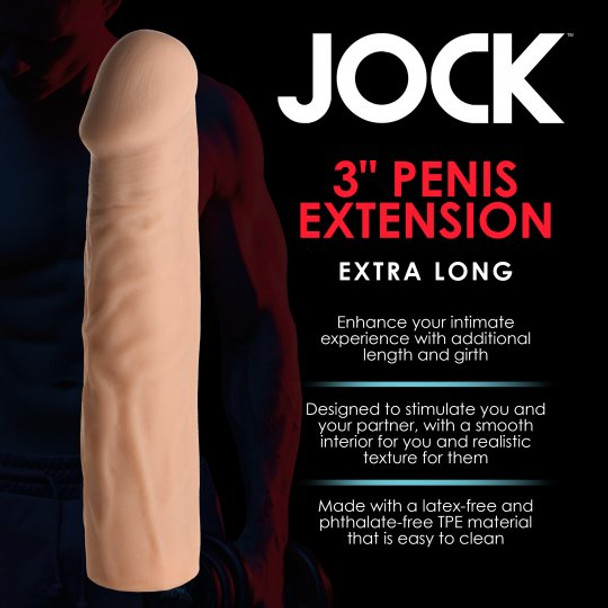 Extra Long 3 Inch Penis Extension - Light