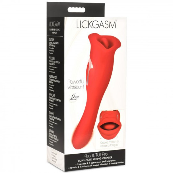 Kiss and Tell Pro Dual-ended Kissing Vibrator (packaged)