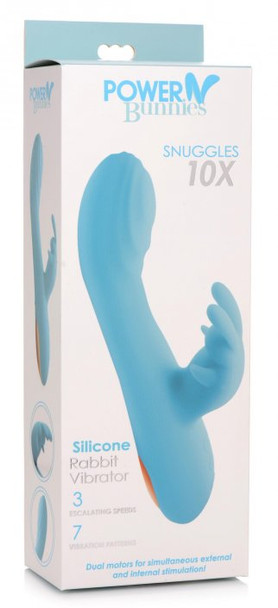 Snuggles 10X Silicone Rabbit Vibrator (packaged)