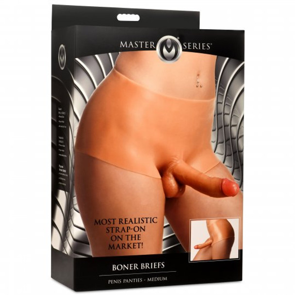 Boner Briefs Silicone Penis Panties (packaged)