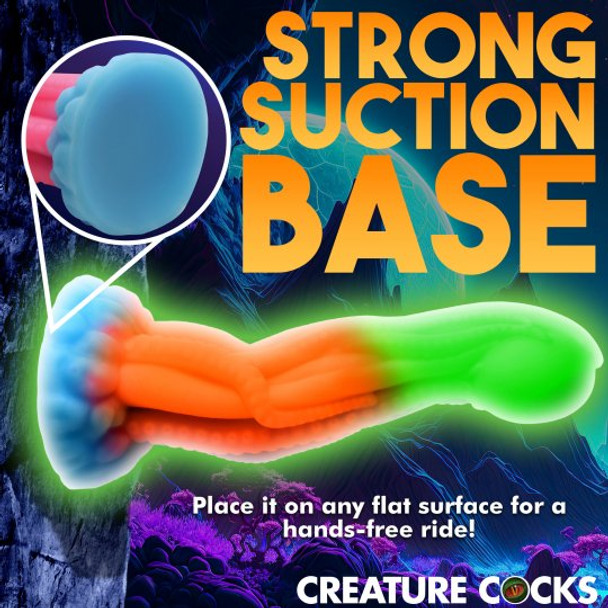 Tenta-Glow Glow-In-The-Dark Silicone Dildo