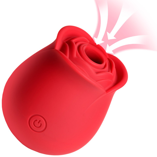 The Perfect Rose Clitoral Stimulator - Red (AH340-Red)