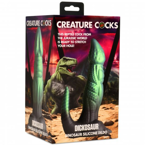 Dickosaur Dinosaur Silicone Dildo (packaged)