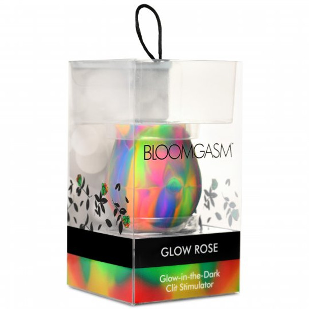 Glow Rose Glow-in-the-Dark Clitoral Stimulator (packaged)