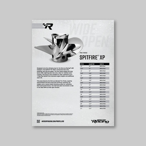Spitfire XP Sell Sheet  (25/box)