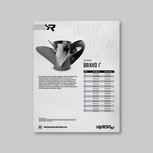 Bravo 1 Lab Finish Sell Sheet (25/box)